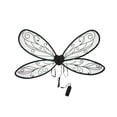 thumbnail image 2 of Disfraz de mariposa con alas de mariposa para espectáculos, cosplay, fiestas de Halloween. Negro, 2 of 9