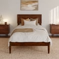 thumbnail image 3 of Ellarie Twin XL Solid Wood Platform Bed in Walnut, 3 of 11