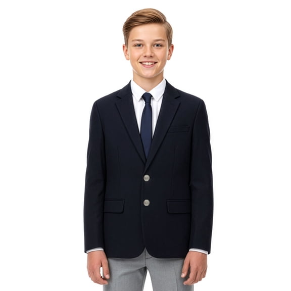 French Toast Boys' Classic Blazer Color: navy Size: 5
