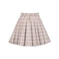 thumbnail image 2 of Girls Skirt Beige Grid Checks Plaid Pleated School Tennis Mini Casual 11-12 Years, 2 of 8