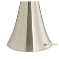thumbnail image 5 of 360 Lighting Rachel Modern Table Lamps 28" Tall Set of 2 Concave Column Hourglass Metal White Drum Shade for Bedroom Living Room Bedside Nightstand, 5 of 9