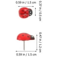 thumbnail image 4 of OULII 50 Pcs Punaises Délicates Rouges Multi-Fonctions pour Usage Quotidien et Fournitures de Carte, 4 of 8