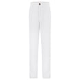 thumbnail image 2 of Boys School Uniform Pants for Gilrs Straight Leg Flat Front White Kids Dress Pants Comfortable Waistband with Zip Closure 9-10 Years, 2 of 4