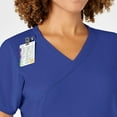 thumbnail image 6 of Wink W123 Women's Mock Wrap Scrub Top, Galaxy Blue, XL Womens, 6 of 6