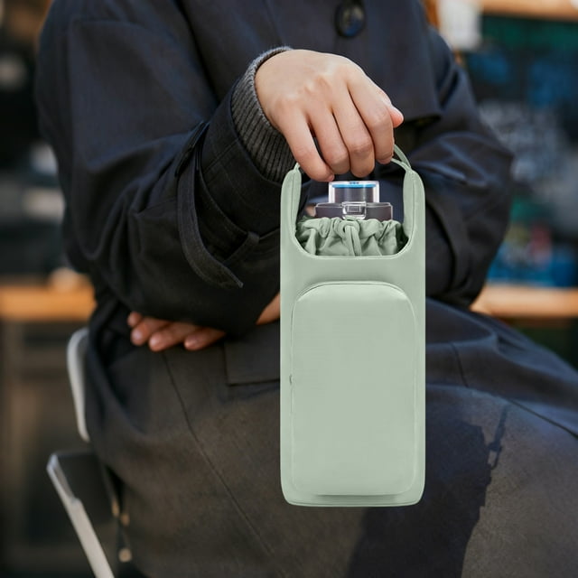 Uklsqma Manchon de Bouteille d'Eau de Sport Extérieur / Manchon de Tasse Isolé avec Bandoulière / Étui de Protection Portable / Résistant à la Chaleur, Anti-Rayures, Léger / Randonnée, Camping, Voyage, Bureau