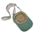 thumbnail image 1 of Hanging Neck Fan, Dark Green Handheld Miniature Necklace Fan Long Lasting Battery  for Concerts, 1 of 7