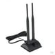 thumbnail image 1 of 2pcs de dos banda RP-SMA Maschio Base Magnetica 2.4GHz Por, 1 of 9