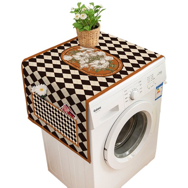 Paño para cubrir mesita de noche, rectangular, cubierta para mesita de noche, algodón, lino, impermeable, polvo, mantel pequeño, estilo bohemio, mesita de noche, decoración de tela