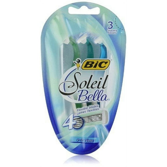 Bic Soleil Bella Comfort Disposbale & Flexible Razor Blades for Women, 3ct