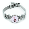 thumbnail image 1 of Skull abraza cuernos. Pulsera pulsera pulsera de cristal amor pulsera ajustable, 1 of 2