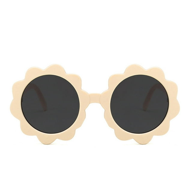 Binpure Kids Beach Sunglasses, Round Flower Shape UV400 Protection Sunglasses