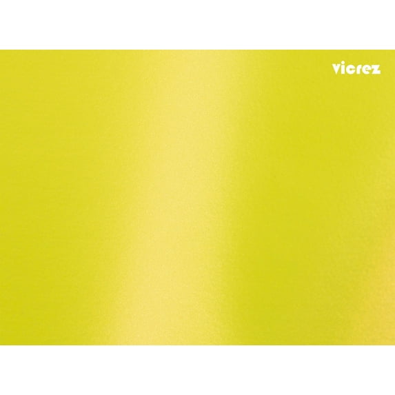 Vicrez Vinyl Car Wrap Film vzv10115 Satin Metallic Fluorescent Yellow | 5ft. x 30 ft.