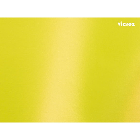 Vicrez Vinyl Car Wrap Film vzv10115 Satin Metallic Fluorescent Yellow | 5ft. x 25 ft.
