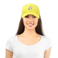 thumbnail image 5 of DALIX Ghost Embroidery Dad Hat Baseball Cap Cute Halloween in Minion Yellow, 5 of 6