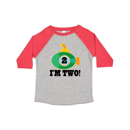 

Inktastic 2nd Birthday Boy Outfit Submarine Gift Toddler Boy Girl T-Shirt