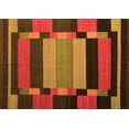 thumbnail image 1 of Ahgly Company Indoor Rectangle Abstract Orange Contemporary Area Rugs, 2' x 5', 1 of 1