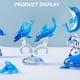 thumbnail image 3 of Figuras coleccionables de delfines dobles de cristal, adornos de criaturas marinas, 3 of 5