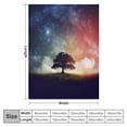 thumbnail image 4 of Creowell Stars Bright Light Night Sky Print Throw Blanket - Lightweight Blanket for All Seasons - Excellent Hand Feel - Blanket for Bed, Couch, Car - Kids and Adults 40x50in, 4 of 6