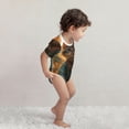 thumbnail image 2 of Kdxio Sunflower Meditating Cat Pattern Unisex Baby Cotton Short Sleeve Bodysuits-3 Months, 2 of 5