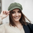 thumbnail image 5 of Women's Newsboy Hats Fashion Vintage 8 Panels Visor Beret Cabbie Cap Ladies Paperboy Cap, 5 of 6