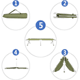 thumbnail image 6 of Tcbosik Folding Cot with Carrying Bag for Camping, Lounging, Sleeping, Guests, & More, Army Green, 6 of 8