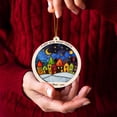 thumbnail image 4 of Village Stained Glass Suncatcher Ornament – Holiday Ornament with Text for Loved Ones, Family & Friends, Christmas 2025 Decoration, 4 of 6