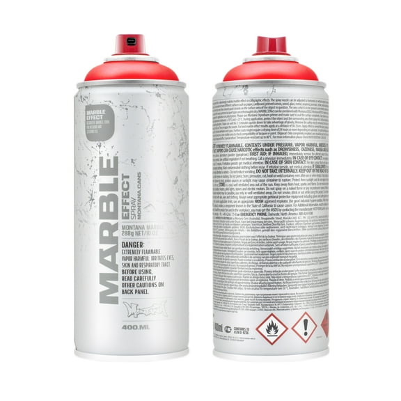 Montana Cans MARBLE EFFECT Spray Paint, 400ml, Red