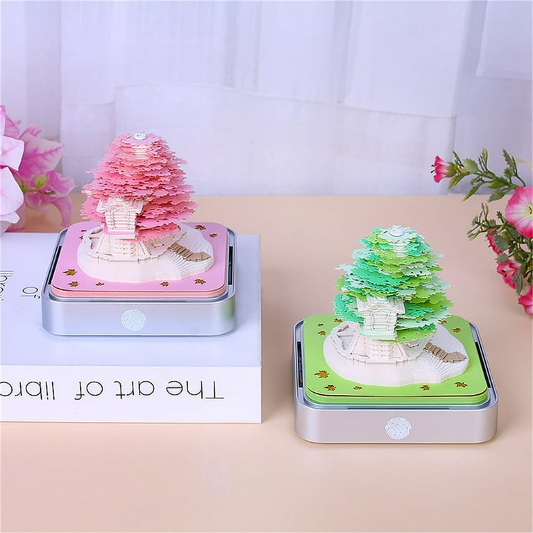 NOGIS Time Piece Calendar with LED Light 2024, 3D Art Desk