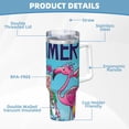 thumbnail image 5 of KLL Beach Flamingo Trio Print 40oz Stainless Steel Insulated Car Cup Coffee Mug with Spillproof Lid - Keep Your Drink Hot or Cold on the Go, 5 of 8