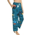 thumbnail image 2 of Balery Construction Trucks print Women's Pajama Pants,Ultra Lightweight Pjs,Lounge Pant-Medium, 2 of 9