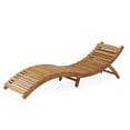 thumbnail image 6 of Foldable Wood Chaise Lounge In Brown For Backyards Portable Outdoor Leisure, 6 of 6