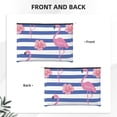 thumbnail image 2 of Hirioo Flamingo for Paper Reusable Cosmetic Bag Zipper Encouragement Travel Pouch Toiletry Bag for Women Girls, 2 of 7