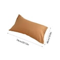 thumbnail image 3 of Honeeladyy Cotton Queen Size Pillowcases, Solid Color Cotton Pillowcases , Super Soft and Breathable Elegant and Not Clear Pillow Cases, 20x30 Pillow Covers for Bed, Orange, 3 of 6