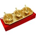 thumbnail image 1 of Apple Shaped Bowl Set With Red Velvet Box Gold, 1 of 1