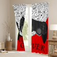 thumbnail image 3 of Manfei Cartoon Console Curtains Pack of 2 (42x84 Each),Modern Video Game Curtains Blackout,Red White Black Bedroom Curtains For Boys Teens,Super Cozy Room Decor, 3 of 6