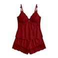 thumbnail image 5 of Gytharion Women's Soft Sleep Sling Pajama Sets Camisole Tops and Cute Lace Shorts 2 Piece Home Wear Sets for Women Summer Lounge Sets, 5 of 5