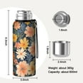 thumbnail image 7 of 20 Oz Pioneer Flower Coffee Tumbler Double Wall Insulated Stainless Steel Water Bottle | Metal Reusable Thermoses Flask with Cup Cap | Leak & Sweat Proof with Anti-Dust Lid, 7 of 7