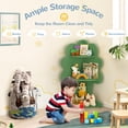 thumbnail image 5 of Curipeer 3-Tier Corner Kids Bookshelf and Toy Storage Organizer for Kids Room - Green Tree, 5 of 8