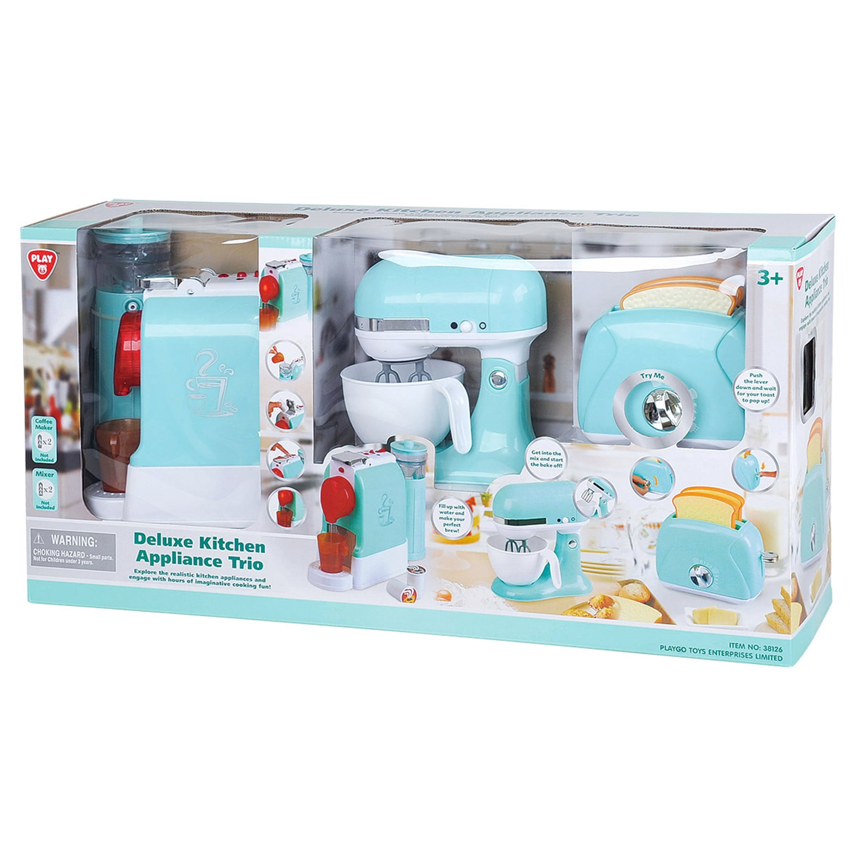 NEW MY FIRST KITCHEN APPLIANCES KIDS PLAY HOME ROLE PLAY PRETEND TOY ACCESSORIES 