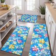 thumbnail image 2 of Pioneer Flower Floral Print Pattern Kitchen Rugs Sets Of 3,Kitchen Runner Rugs Non Skid Washable,Decorative Kitchen Floor Mats for Kitchen,Sink,Laundry,17"x30"+ 17"x47" + 17"x59", 2 of 6