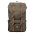 thumbnail image 1 of KAUKKO School Travel mochila para universidad flexible con portátil de 15", 22L(Lienzo/Verde) KAUKKO EP5A, 1 of 5