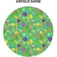 thumbnail image 2 of Easter Tablecloth Round 60 Inch Easter Eggs Table Cloth Gift Cute Bunny Easter Table Clothes Reusable Circle Table Cover for Dining Room Home Decor, 2 of 5
