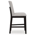 thumbnail image 5 of Signature Design by Ashley Neymorton Upholstered Counter Height Barstool in Dark Grayish Brown, Set of 2, 5 of 7