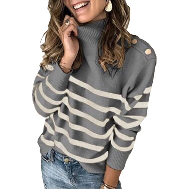 Pulls Décontractés à Manches Longues Pull Hiver Pull en Maille