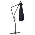 thumbnail image 4 of CorLiving Solward 10ft Tilting Cantilever Patio Umbrella with Steel Frame and 6 Support Arms, Black, 4 of 7