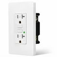 thumbnail image 2 of ELEGRP 20 AMP 125-V Duplex Tamper Resistant Self-Test GFCI Outlet, With Screwless Wall Plate, UL 2 of 11