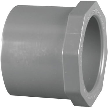 Charlotte Pipe 1-1-2 In. Spigot x 1 In. Slip Schedule 80 PVC Bushing PVC 08107 2800HA 463046