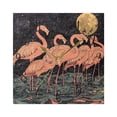 thumbnail image 5 of WOBOGO Night Sky Flamingo Pattern Wall Clock 7.78 Inch Battery Operated Silent Unit Square Rustic Vintage Style for Home Bedroom Office Black Pointer, 5 of 8