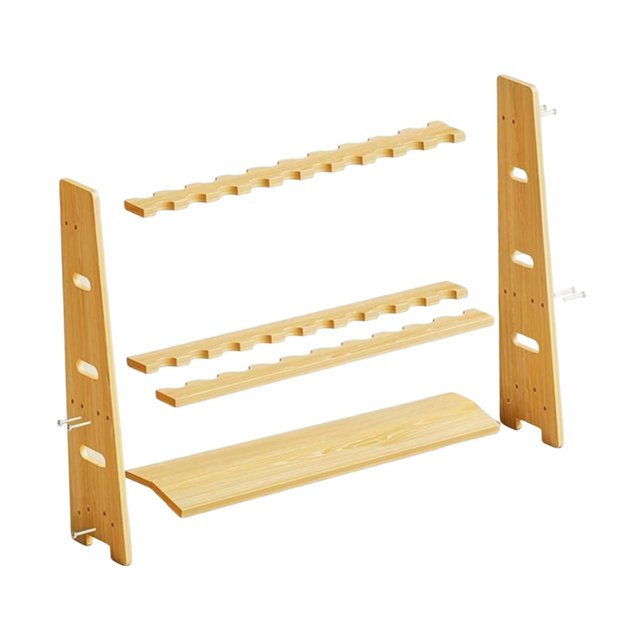 Colaxi Support de Queue de Billard Accessoires Organisateur de Rangement Robuste Installation Facile Multifonctionnel Ornement de Queue de Billard L
