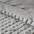 thumbnail image 6 of Dawn Bohemian 8-Piece Alora Gray Solid Print Comforter Bed in a Bag, Full, 6 of 7